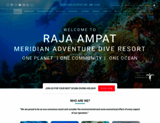 dive.meridianadventures.com screenshot