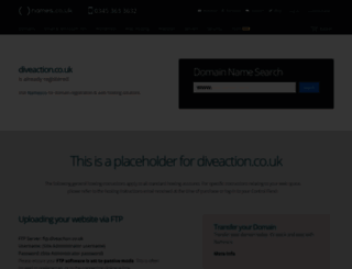 diveaction.co.uk screenshot