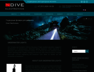 diveelectronics.com screenshot