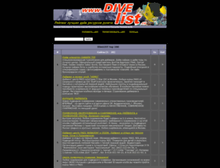 divelist.ru screenshot