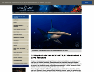 divequest-divingholidays.com screenshot