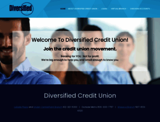 diversifiedcu.org screenshot