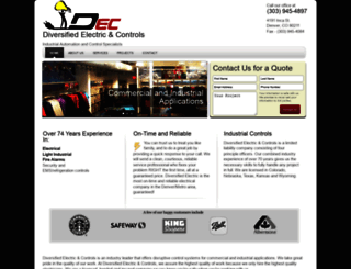 diversifiedelectricandcontrols.com screenshot