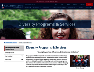 diversity.columbusstate.edu screenshot