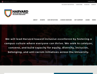 diversity.harvard.edu screenshot