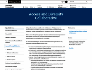 diversitycollaborative.collegeboard.org screenshot
