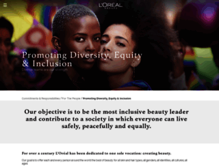 diversityreport.loreal.com screenshot