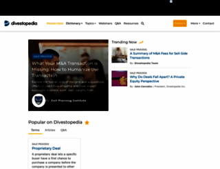 divestopedia.com screenshot