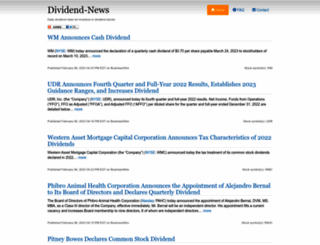 dividend-news.com screenshot