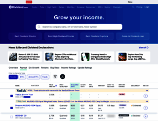 dividend.com screenshot