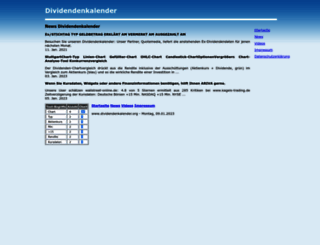 dividendenkalender.org screenshot