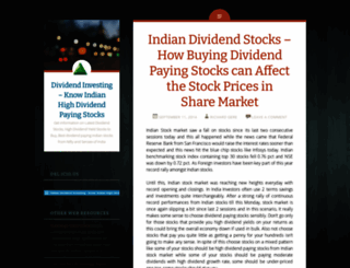 dividendinvestorindia.wordpress.com screenshot