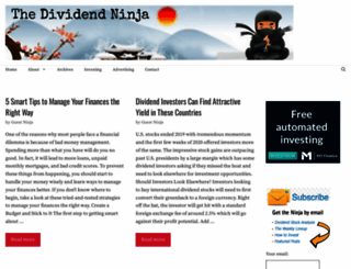 dividendninja.com screenshot