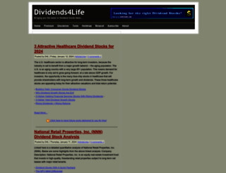 dividends4life.com screenshot