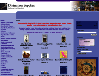divinationsupplies.com screenshot