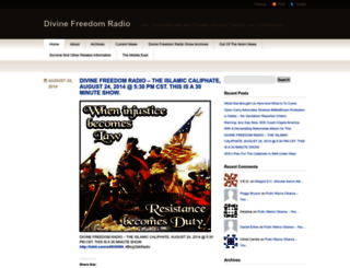 divinefreedomradio.wordpress.com screenshot