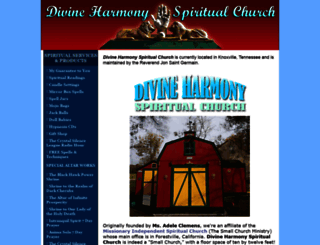 divineharmonyspiritualchurch.com screenshot