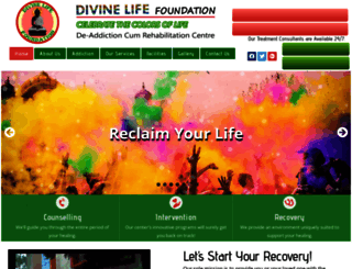 divinelifefoundation.com screenshot