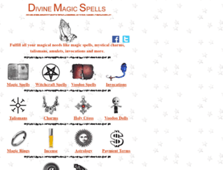 divinemagicspells.com screenshot