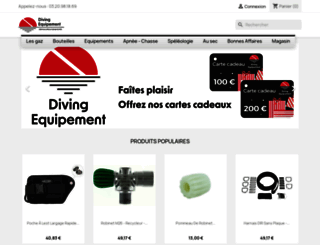 divingequipement.com screenshot