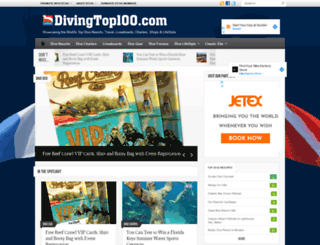 divingtop100.com screenshot