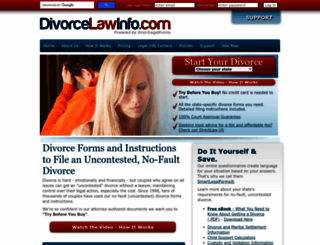 divorcelawinfo.com screenshot
