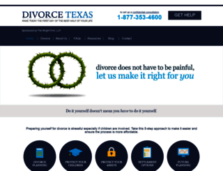 divorcetexas.org screenshot