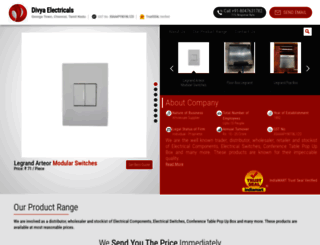 divyaelectricals.com screenshot