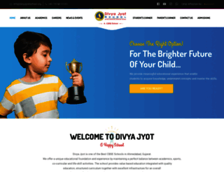 divyajyotschool.org screenshot