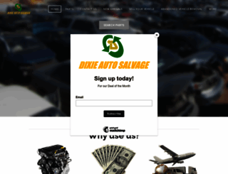 dixieautosalvage.com screenshot