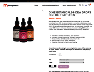 dixiebotanicals.com screenshot