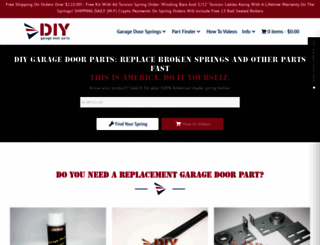 diy-garage-door-parts.com screenshot