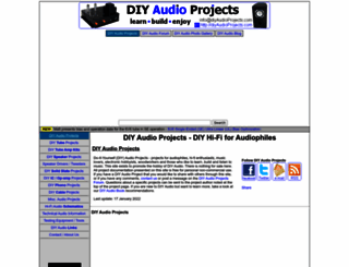 diyaudioprojects.com screenshot