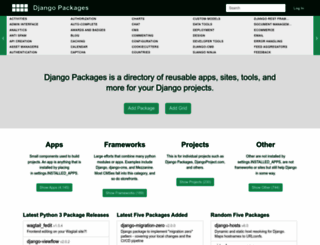 djangopackages.com screenshot