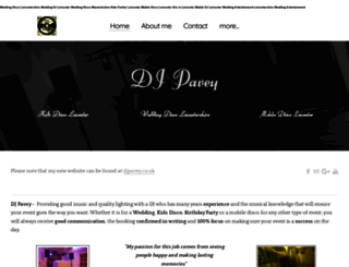 djpavey.weebly.com screenshot