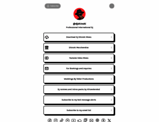djshinski.com screenshot
