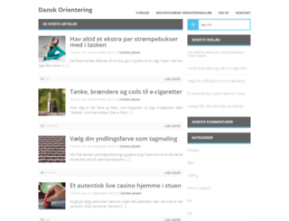 dk-orientering.dk screenshot