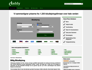 dk.daddycarhire.com screenshot