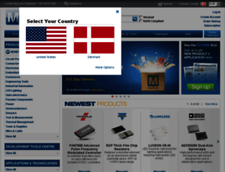dk.mouser.com screenshot