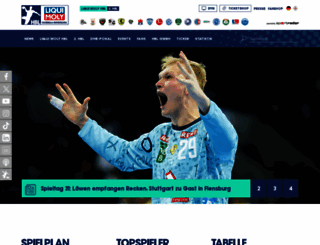 dkb-handball-bundesliga.de screenshot