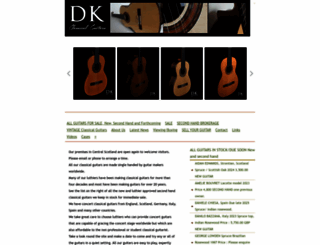 dkclassicalguitars.com screenshot
