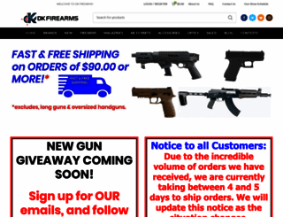 dkfirearms.com screenshot