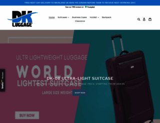 dkluggage.co.uk screenshot