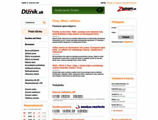 dlznik.sk screenshot