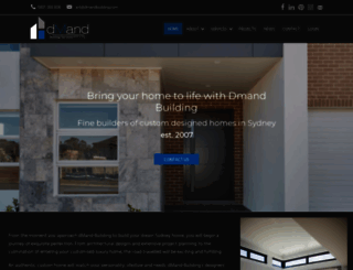 dmandbuilding.com.au screenshot