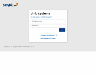 dmbsystems.easybill.de screenshot