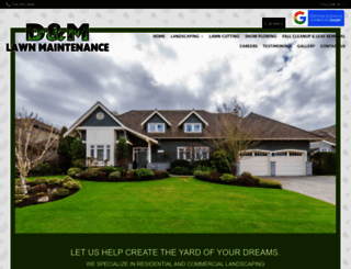 dmlawnmaintenance.com screenshot