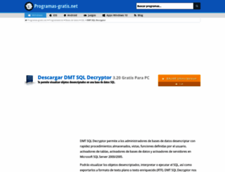 dmt-sql-decryptor.programas-gratis.net screenshot