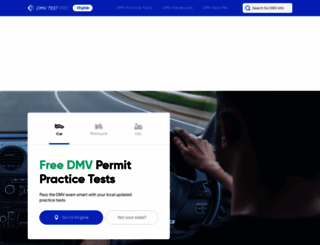 dmv-test-pro.com screenshot