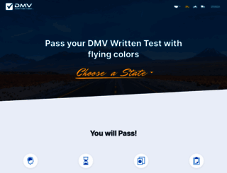 dmv-written-test.com screenshot